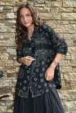 Cala Cushion Cotton Bandana Relaxed Shirt Black